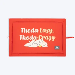 HUFT Thoda Lazy Thoda Crazy Mat For Dog - Rust