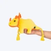 HUFT Triceratoopsie Squeaky Plush Toy For Dog - Yellow