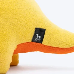 HUFT Triceratoopsie Squeaky Plush Toy For Dog - Yellow