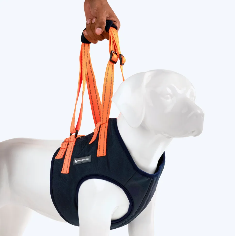 HUFT Trooper Front Leg Support Lift Harness For Dogs - Navy Blue