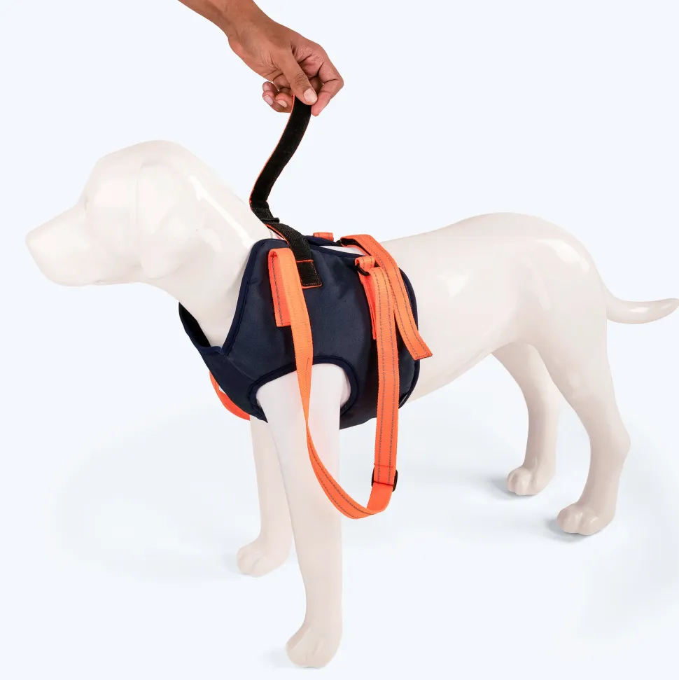 HUFT Trooper Front Leg Support Lift Harness For Dogs - Navy Blue