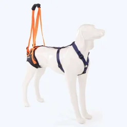 HUFT Trooper Hind Leg Support Lift Harness For Dogs - Navy Blue - Set Of 2