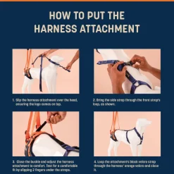 HUFT Trooper Hind Leg Support Lift Harness For Dogs - Navy Blue - Set Of 2