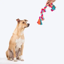 HUFT Tuggables 3 Knots Rope Toy For Dog - Multicolor
