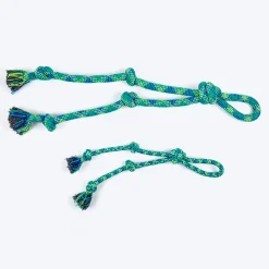 HUFT Tuggables Mighty Knots Rope Toy For Dog - Blue & Green