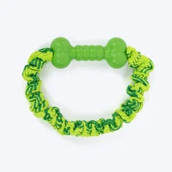 HUFT Tuggables Pull & Play Bungee Rope Toy For Dog - Light Green