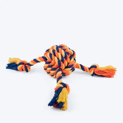 HUFT Tuggables Rope Toy For Dog - Orange & Blue