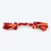 HUFT Tuggables Rope Toy For Dog- Maroon & Orange