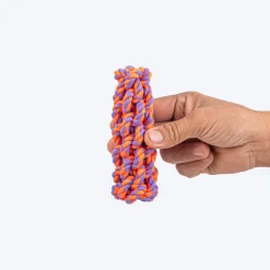 HUFT Tuggables Rope Toy For Dog - Orange & Purple