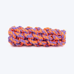 HUFT Tuggables Rope Toy For Dog - Orange & Purple