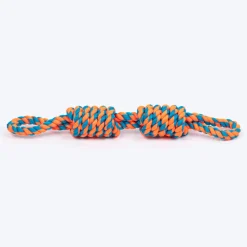 HUFT Tuggables Rope Toy For Dog - Orange & Blue