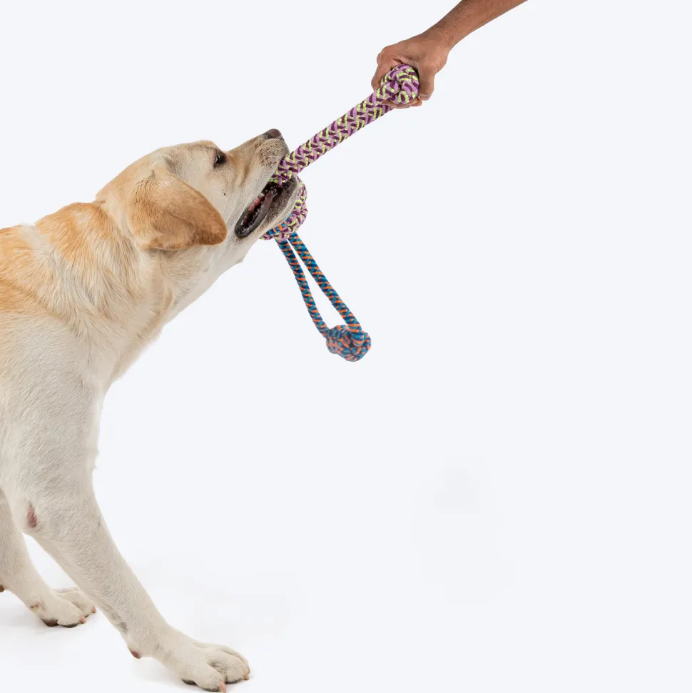 HUFT Tuggables Tug Tornado Rope Toy For Dog - Multicolor