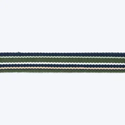 HUFT Vintage Dog Collar - Navy Blue & Green