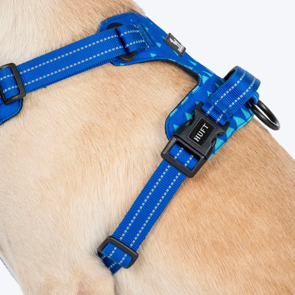 HUFT Walk Light Harness For Dog - Azure Blue