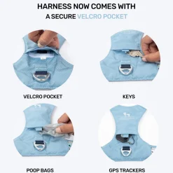 HUFT Walkmate Harness For Dog - Slate Blue