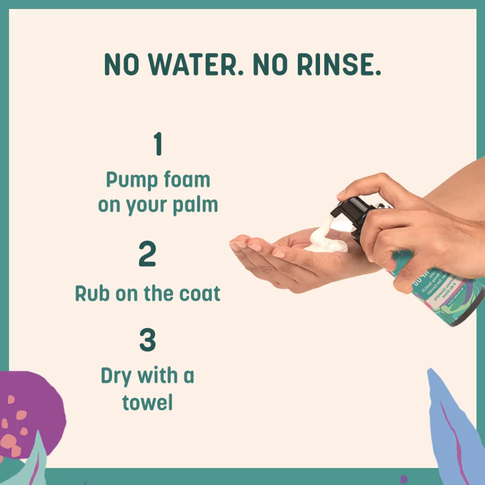 HUFT Waterless Cleansing & No Rinse Dry Shampoo For Dog - 140 ml