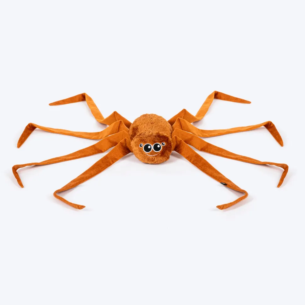 HUFT Webby Long-Legs Plush Toy For Dog - Brown