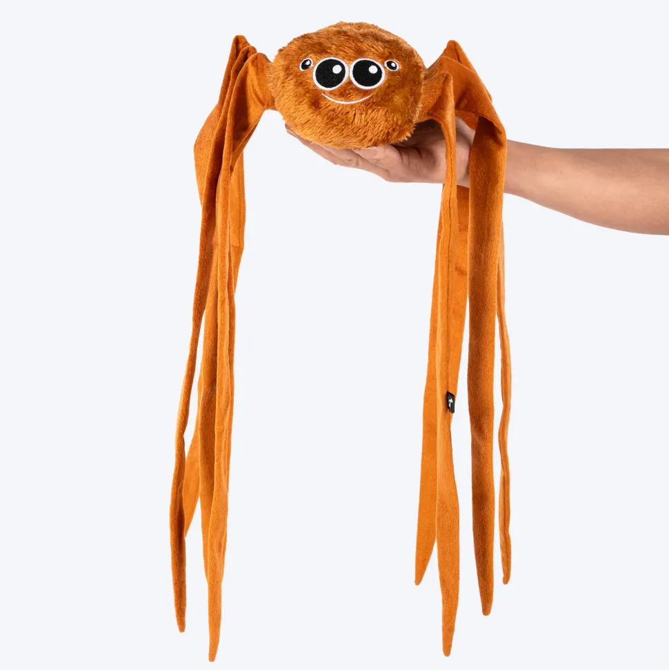 HUFT Webby Long-Legs Plush Toy For Dog - Brown