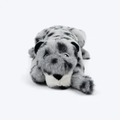 HUFT Wild Leo Squeaky Plush Toy For Dog - Grey