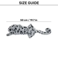 HUFT Wild Leo Squeaky Plush Toy For Dog - Grey