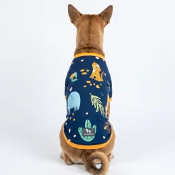 HUFT Wild One Printed T-Shirt For Dog - Navy Blue