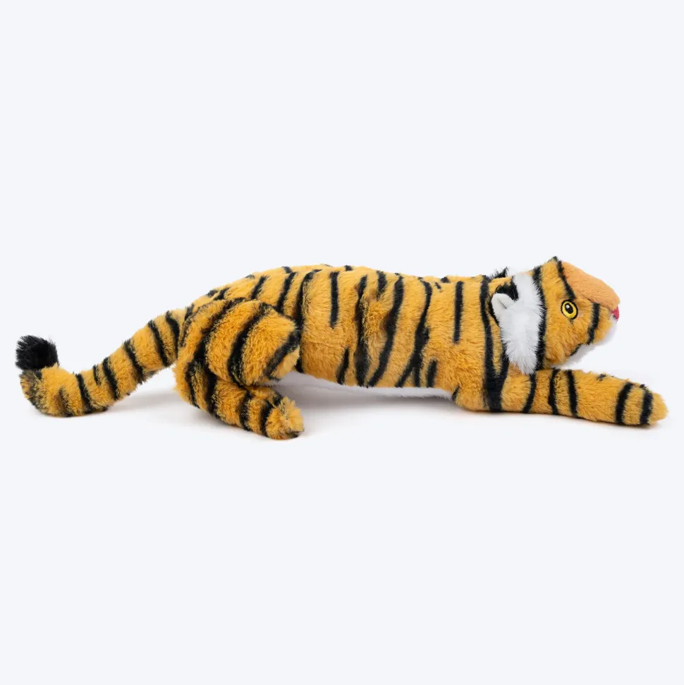 HUFT Wild Tiggy Squeaky Plush Toy For Dog - Yellow