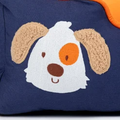 HUFT Woofie Classic Lounger Bed For Dog - Blue & Orange