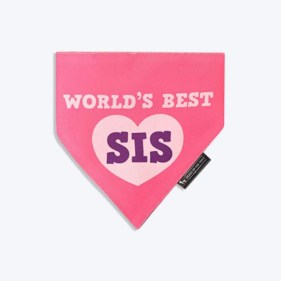 HUFT World's Best Sis Dog Bandana