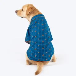 HUFT X Pinklay Hearts In Bloom Shirt For Dog - Blue & Orange