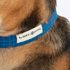 HUFT X Pinklay Hearts In Bloom Bow Tie With Strap For Dog - Blue & Orange