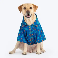 HUFT X Pinklay Jungle Joyride Shirt For Dog - Blue & Orange