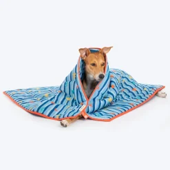 HUFT X Pinklay Strut In Stripes Blanket For Dog & Cat - Blue