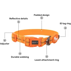 HUFT Xplorers Collar For Dog - Orange