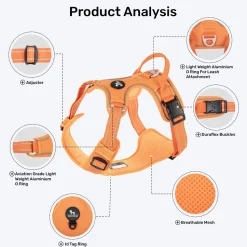 HUFT Xplorers Harness For Dog- Orange