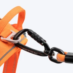 HUFT Xplorers Rope Leash With Carabiner For Dog - Orange - 5 ft