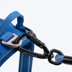 HUFT Xplorers Rope Leash With Carabiner For Dog - Blue - 5 ft