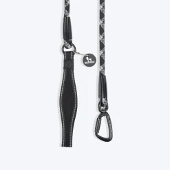 HUFT Xplorers Rope Leash With Carabiner For Dog - Black - 5 ft