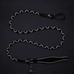 HUFT Xplorers Rope Leash With Carabiner For Dog - Black - 5 ft