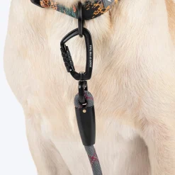 HUFT Xplorers Rope Leash With Carabiner For Dog - Grey - 5 ft