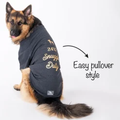 HUFT 24x7 Snuggle Duty Foil Print Pet Sweatshirt - Grey Melange