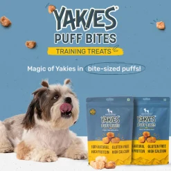 HUFT Yakies Puff Bites 100% Natural Gluten Free Dog Treats - 70 gm