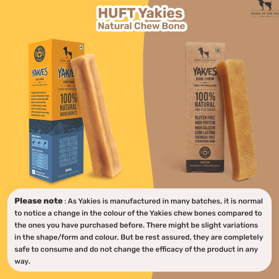 HUFT Yakies Vegetarian Natural Chew Bone