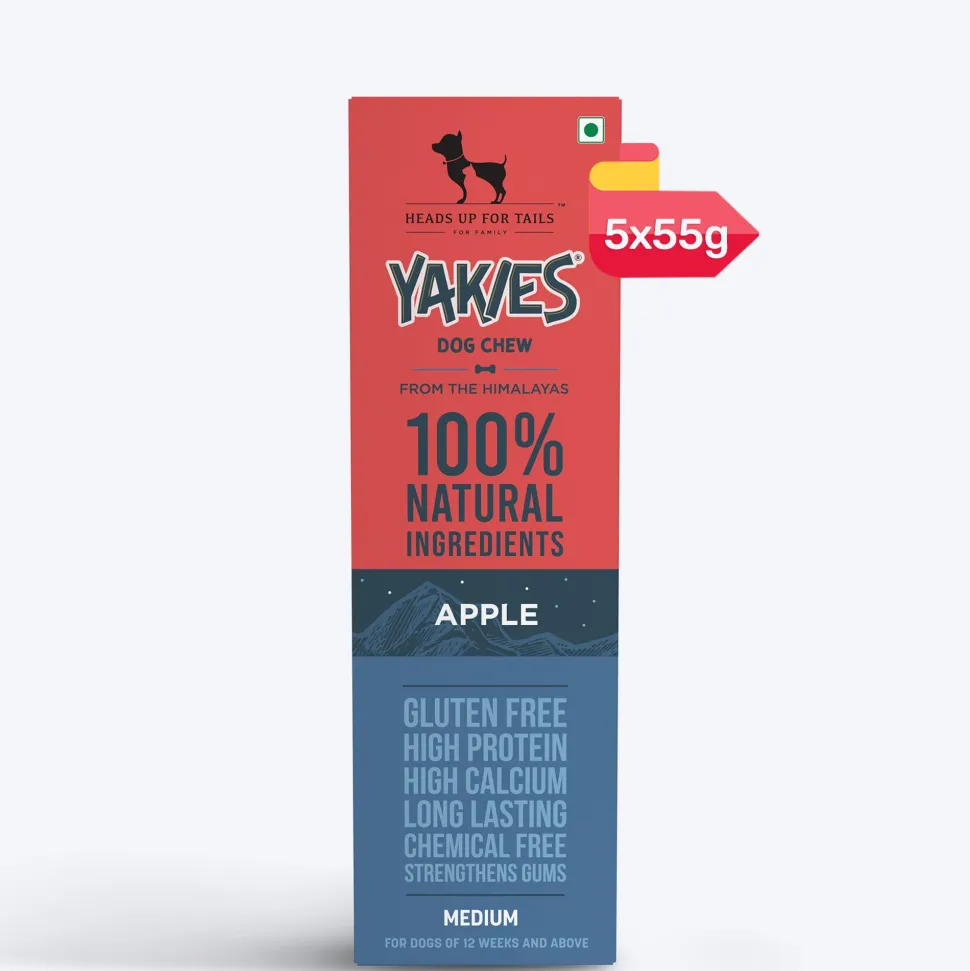 HUFT Yakies Vegetarian Natural Chew Bone - Apple