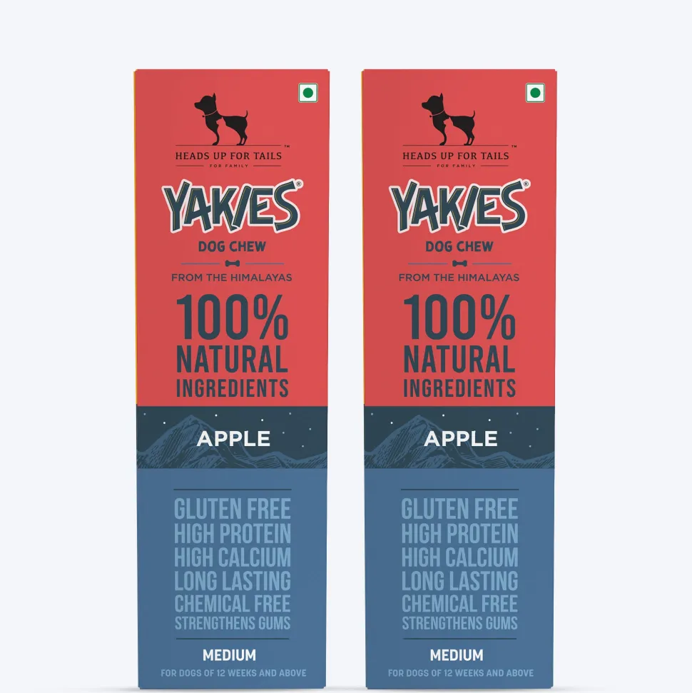 HUFT Yakies Vegetarian Natural Chew Bone - Apple