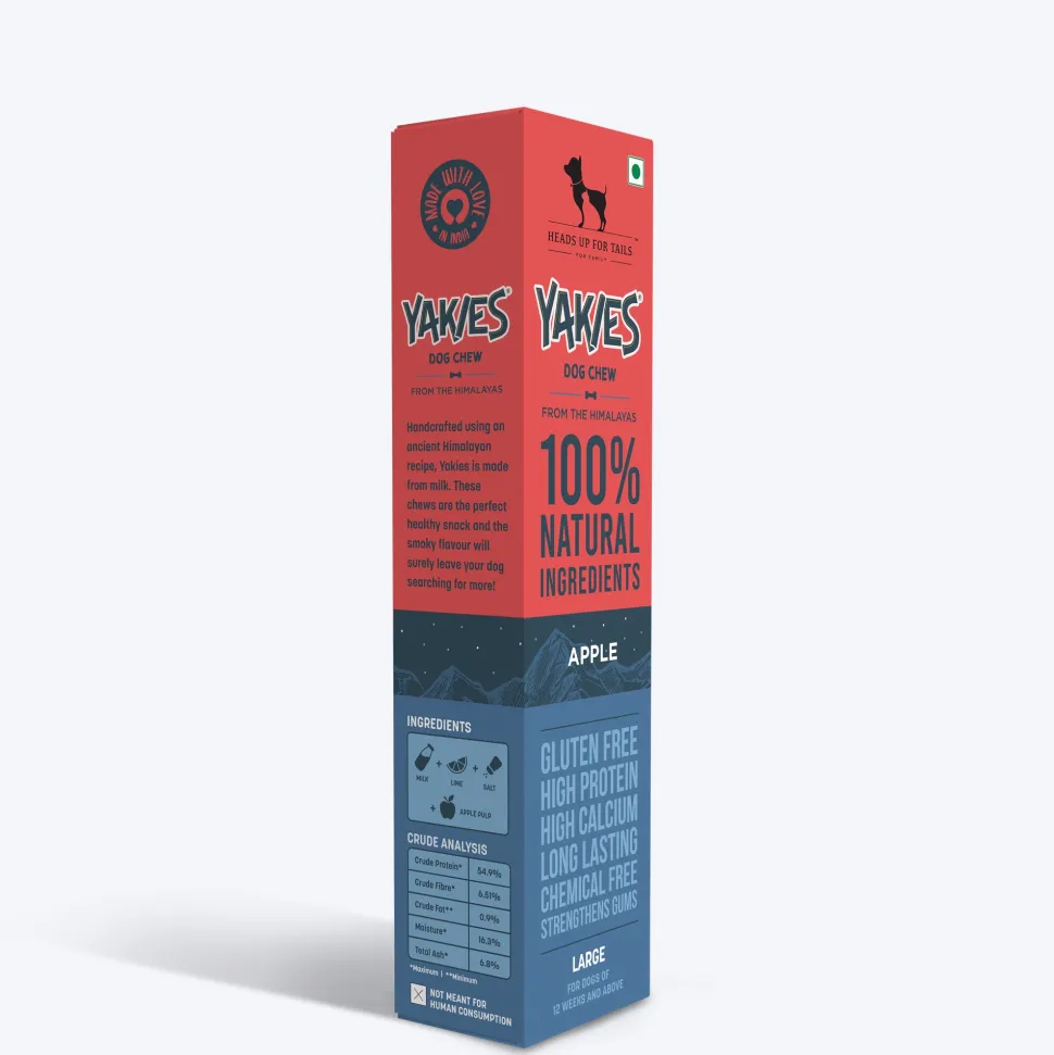HUFT Yakies Vegetarian Natural Chew Bone - Apple