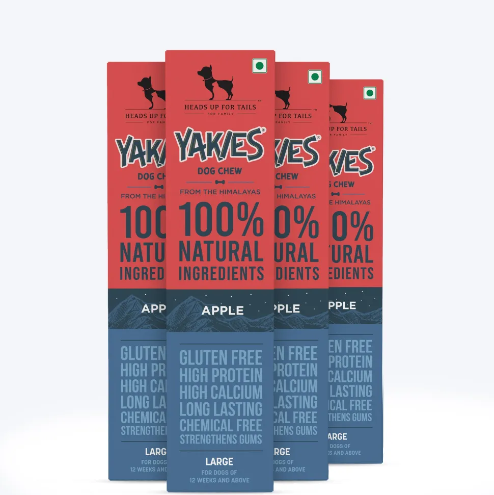 HUFT Yakies Vegetarian Natural Chew Bone - Apple