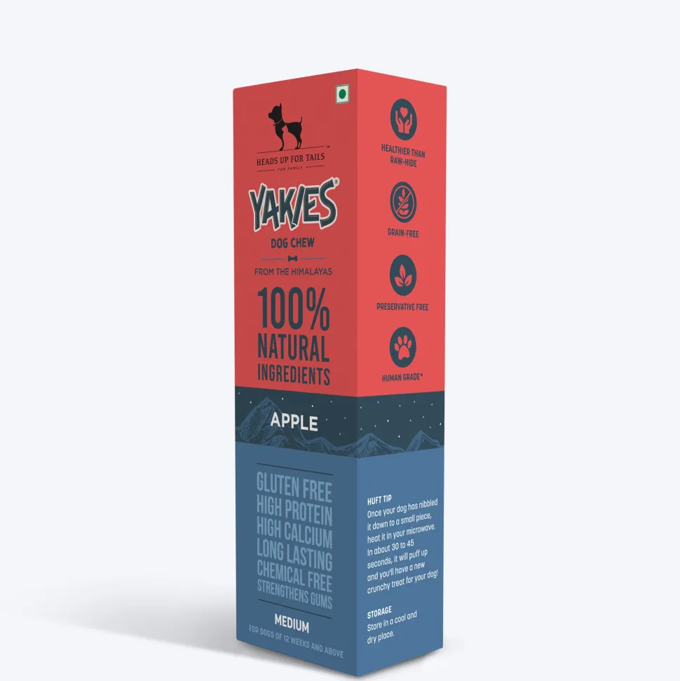 HUFT Yakies Vegetarian Natural Chew Bone - Apple