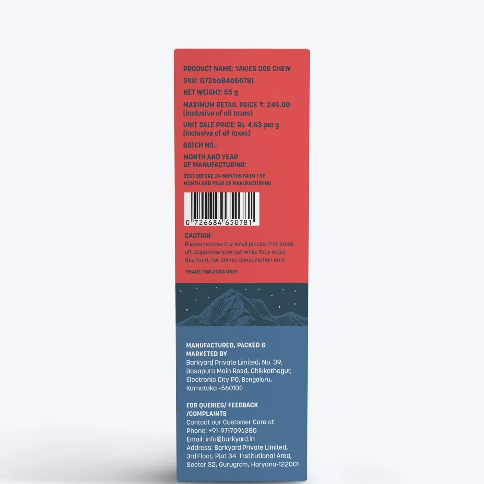 HUFT Yakies Vegetarian Natural Chew Bone - Apple