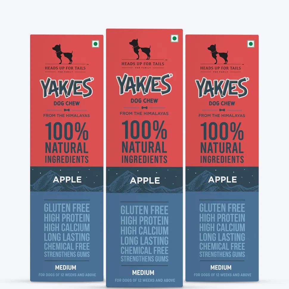 HUFT Yakies Vegetarian Natural Chew Bone - Apple
