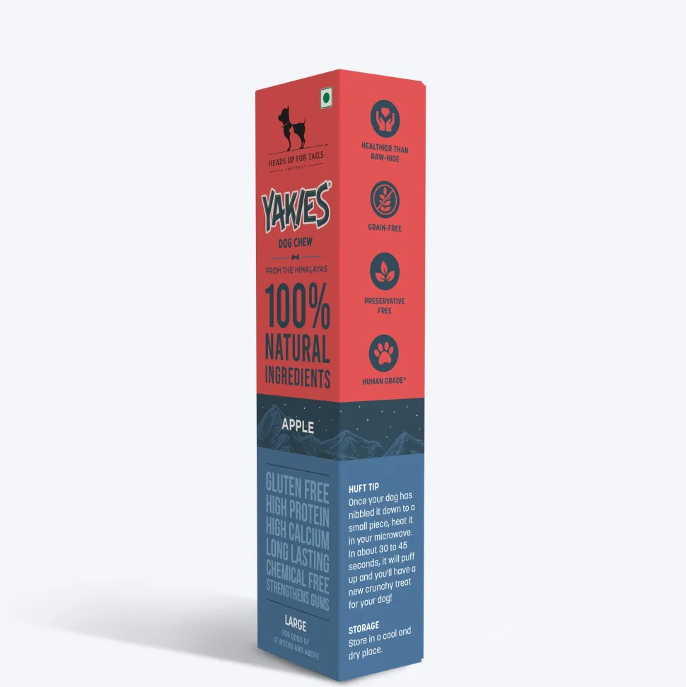 HUFT Yakies Vegetarian Natural Chew Bone - Apple